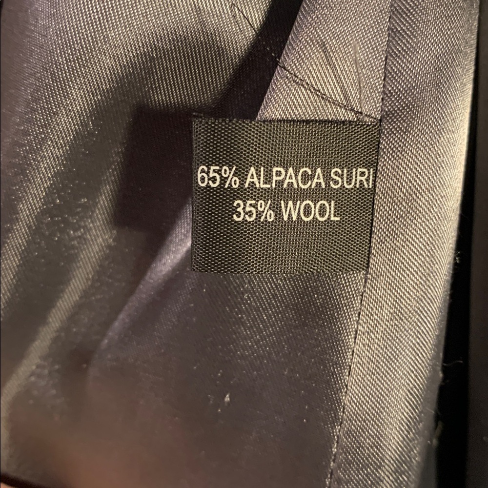Jones New York Collection Charcoal Alpaca-Wool Coat Classic Timeless Beautiful - Picture 4 of 9